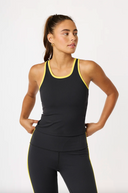 Fern Tank Top - Black / Lemon