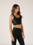 Power Stride Bra - Black / White