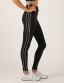 Power Stride Legging - Black / White