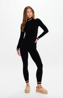 Wool Seamless 25in Midi Pant - Black