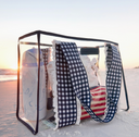 Case-Mate Navy Gingham Jelly Tote