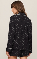 Luxe Dot PJ Top - Black