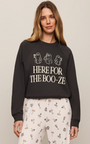 Booze Sweatshirt - Ash Black