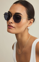 Highway Sunglasses - Gold-Grey Polarized
