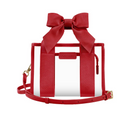 Case-Mate Clear Stadium Bag - Varsity Red Bow