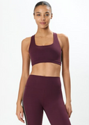Lexi Rigor Bra - Dark Cherry / Black