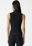 Divina Lizzy Zip Tank Top - Black