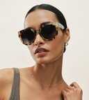 Lunch Date Polarized Sunglasses - Dark Tort Gradient