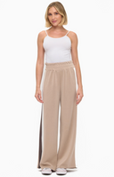 Side Stripe Pants - Taupe