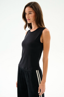 Nikki Jersey Tank - Black