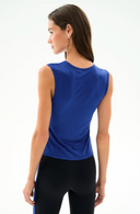 Nikki Jersey Tank - Cobalt