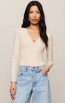 Ginger Second-Skin Bodysuit - Chalk