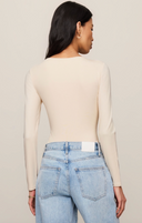 Ginger Second-Skin Bodysuit - Chalk