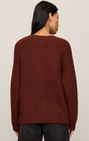Whitmore Oversized Cardigan - Velvet Rouge