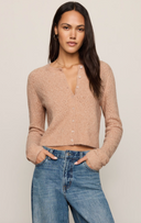 Medina Open Knit Cardigan - Toasted Almond