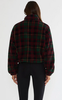 Leona Sherpa Top - Pine Hollow Plaid