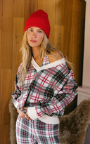 Joey Sweater - Frosted Pine Plaid