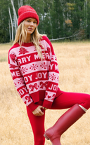 Callie Sweater - Sugared Peppermint