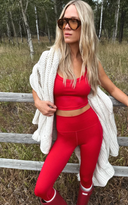 Jovie Top - Crimson Glitz
