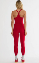 Tayler 7/8 Legging - Crimson Glitz