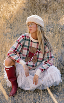 Cal Sweater - Teddy Bear Plaid