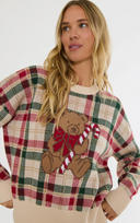 Cal Sweater - Teddy Bear Plaid