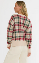 Cal Sweater - Teddy Bear Plaid