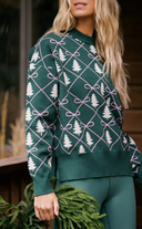 Callie Sweater - Gift Wrapped Argyle