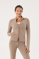 Astra Zip Jacket - Taupe