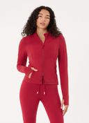Astra Zip Jacket - Ruby Red