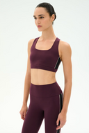 Lexi Rigor Bra - Dark Cherry / Black