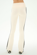 Raquel High Waist Supplex Flare 30 - Creme / Black