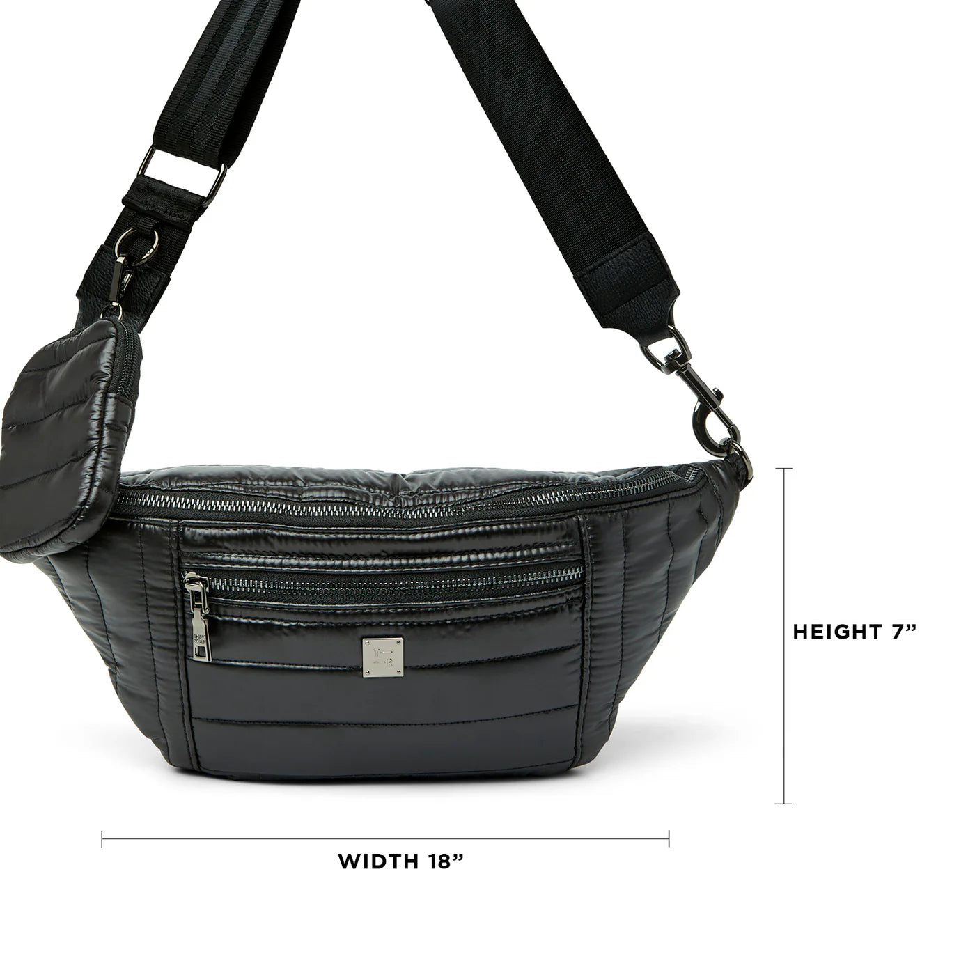 Sister Sling Bag- Shiny Black