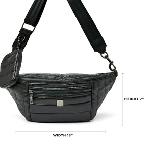 Sister Sling Bag- Shiny Black