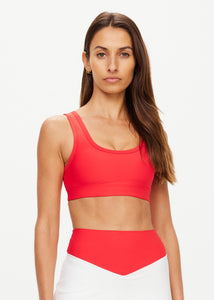 Pacific Harley Scoop Neck Bra- Roja