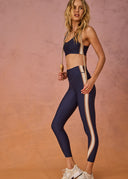 Toscan 25in High Midi Pant- Navy