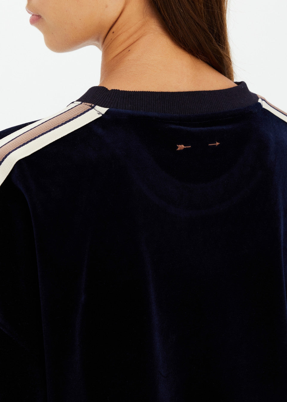 Monaco Lisel Crew Neck Sweater- Navy