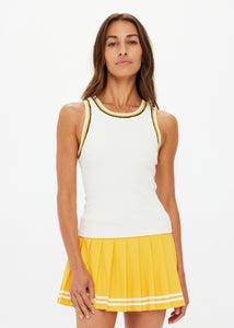 Kristy Rib Tank Top- Creme