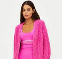 Teagan Cardigan- Electric Pink
