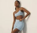 Eyelet Short- Baby Blue