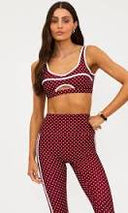 Moxie Top- Crimson Dot