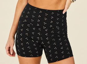 Eyelet Short- Black