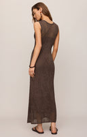 Claremont Knit Midi Dress- Cocoa Latte