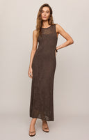 Claremont Knit Midi Dress- Cocoa Latte