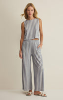Sloane Knit Striped Top- Summer Stone