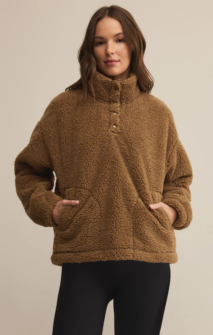 Brooklyn Sherpa Jacket- Toasted Sesame