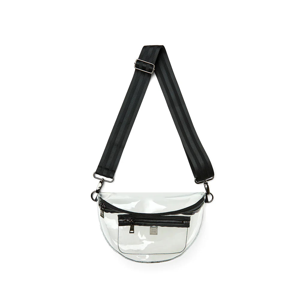Clear Stadium Bag- Black