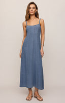 Leonora Indigo Midi Dress- Indigo