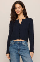 Cera Long Sleeve Cardigan- Eclipse