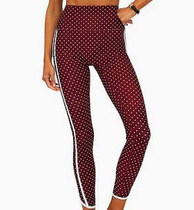 Rella Legging- Crimson Dot